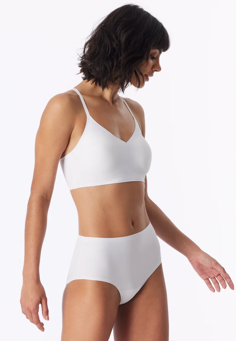 Bustier Seamless mit herausnehmbaren Pads Weiß - Invisble Soft