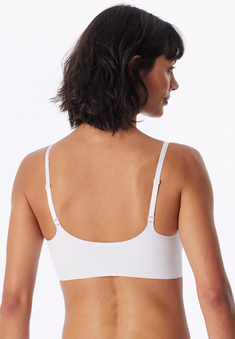 Bustier Seamless mit herausnehmbaren Pads Weiß - Invisble Soft