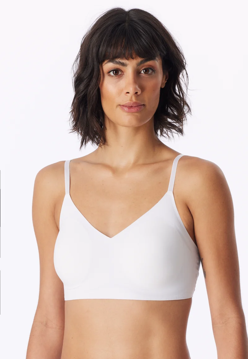 Bustier Seamless mit herausnehmbaren Pads Weiß - Invisble Soft