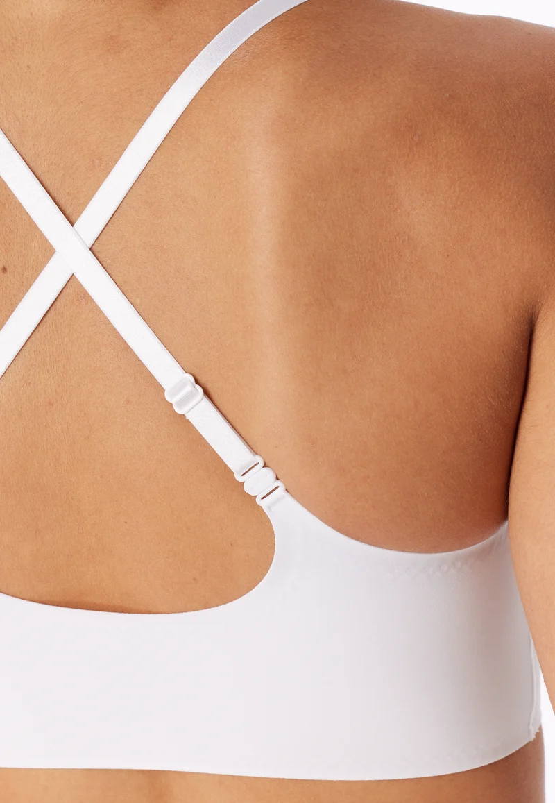 Bustier Seamless mit herausnehmbaren Pads Weiß - Invisble Soft