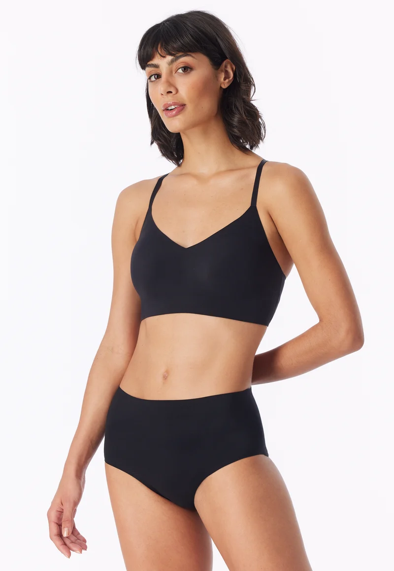 Bustier Seamless mit herausnehmbaren Pads Schwarz - Invisble Soft