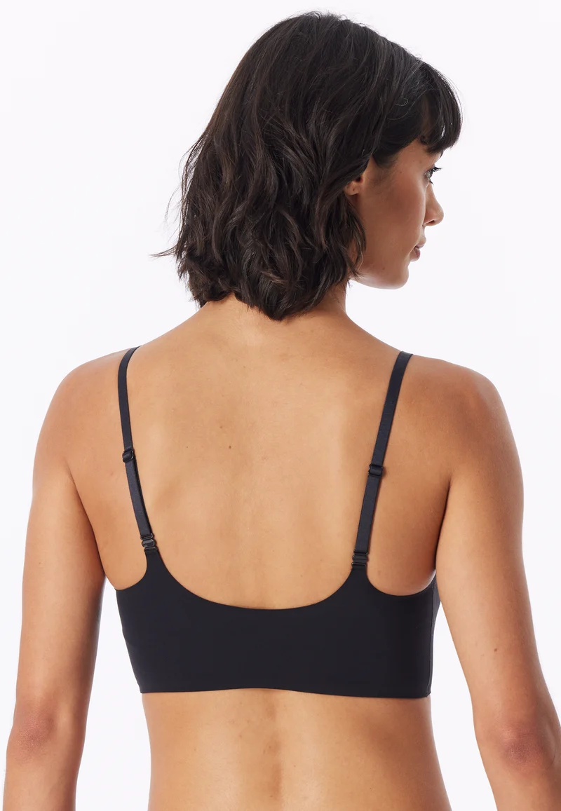 Bustier Seamless mit herausnehmbaren Pads Schwarz - Invisble Soft