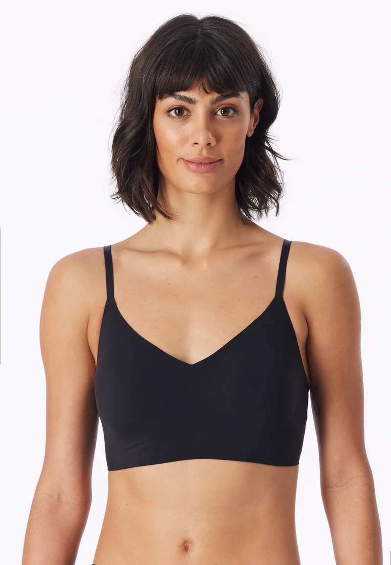 Bustier Seamless mit herausnehmbaren Pads Schwarz - Invisble Soft