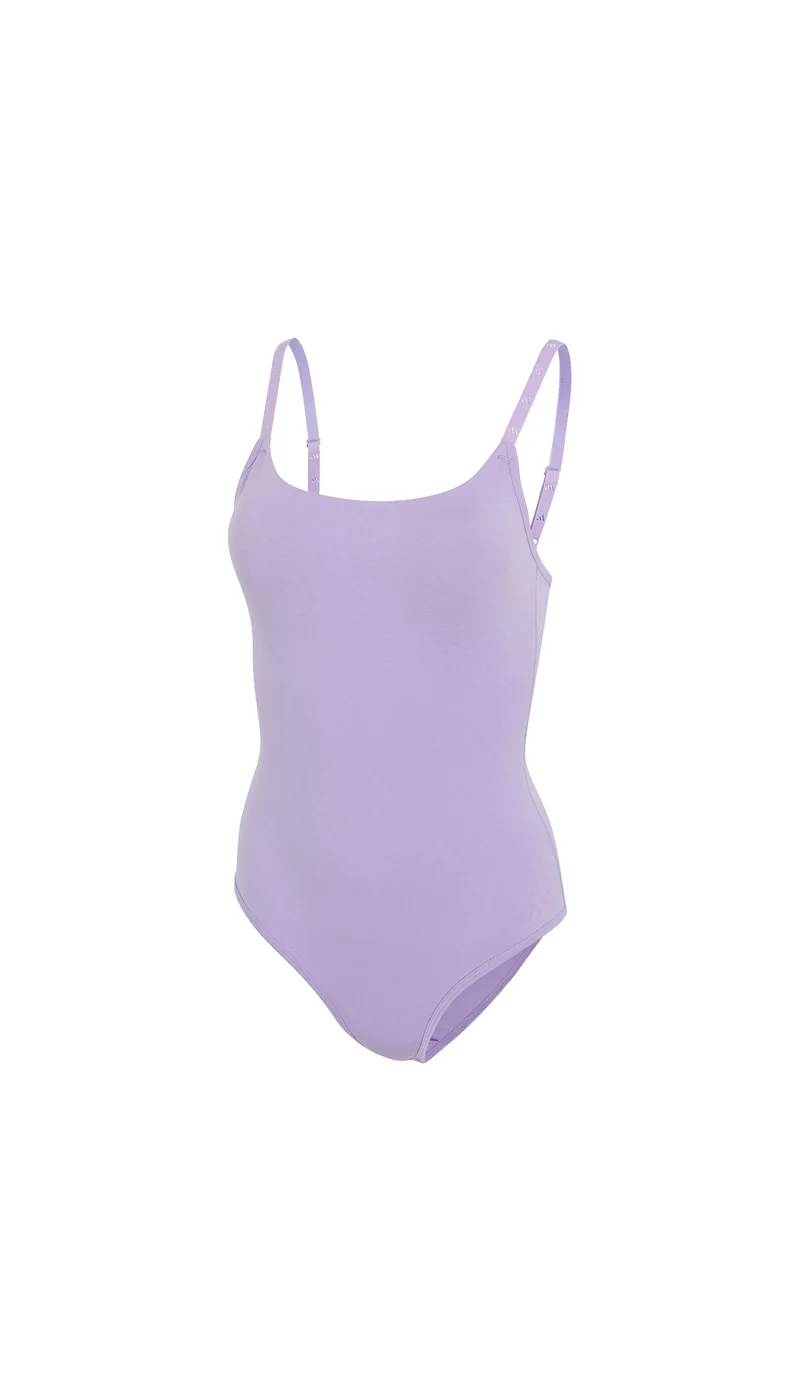 Body mit herausnehmbaren Pads Flieder - ADIDAS