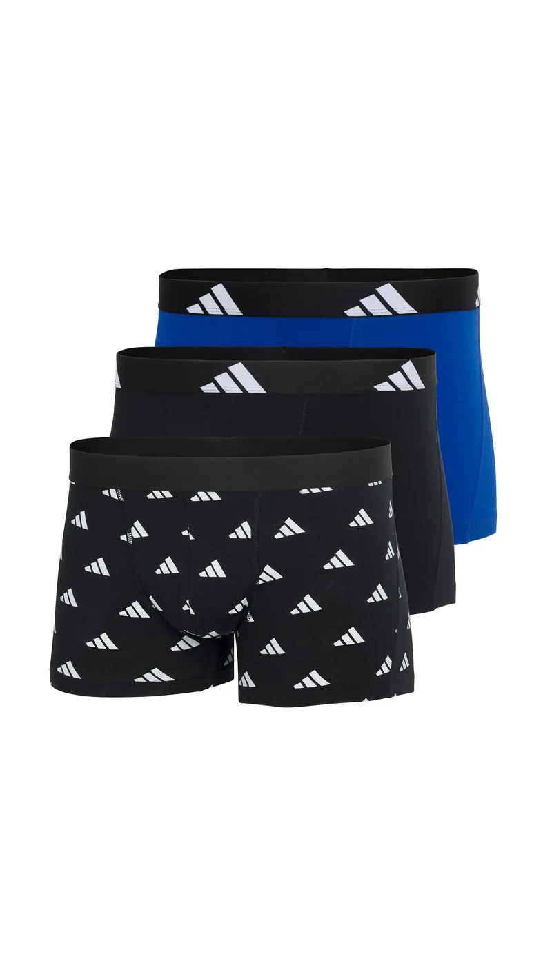 Enge Boxershorts 3er-Pack Schwarz/Blau - ADIDAS