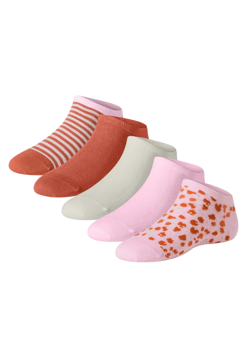 Sneakersocken Damen 5er-Pack Bunt - Fashion