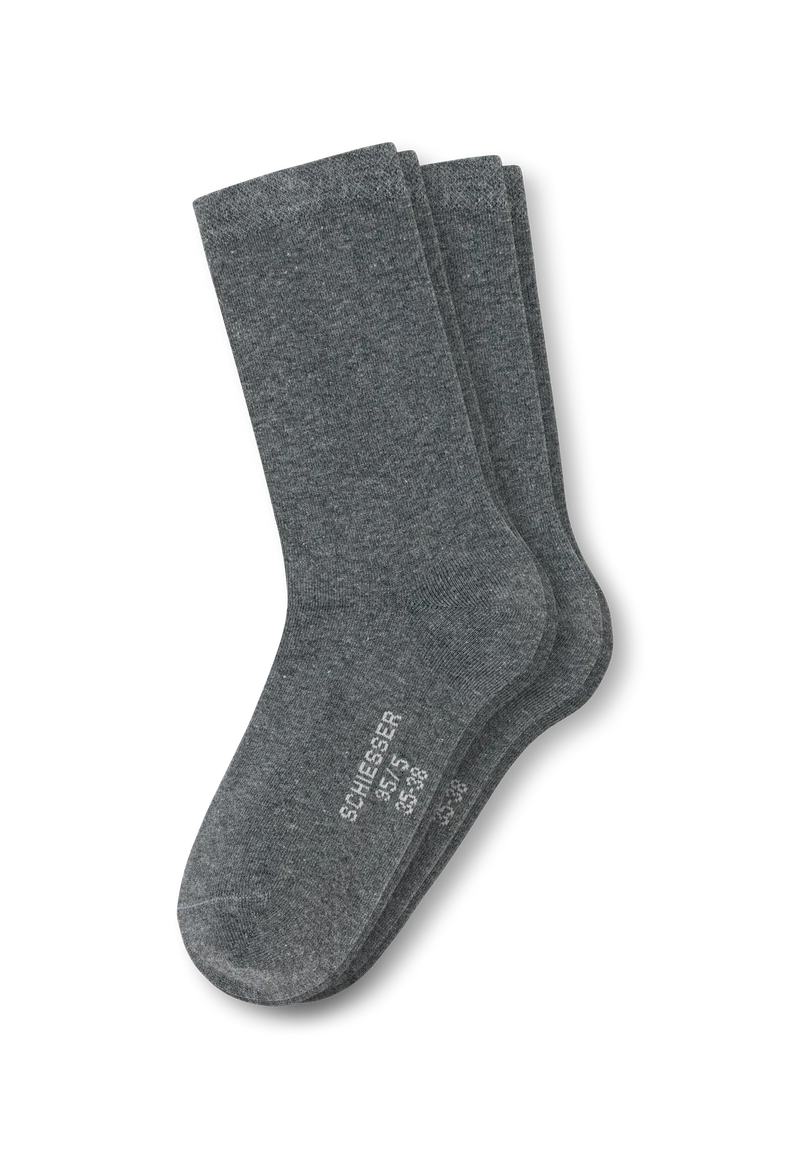Socken Damen 2er-Pack Grau - 95/5