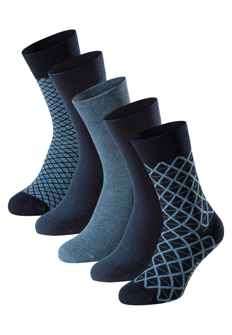 Socken Herren 5er-Pack Bunt - Bluebird