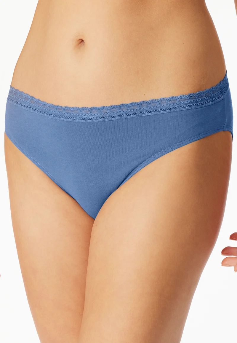 Slip mit Spitze 3er-Pack Blau/Schwarz - Modern Multipacks
