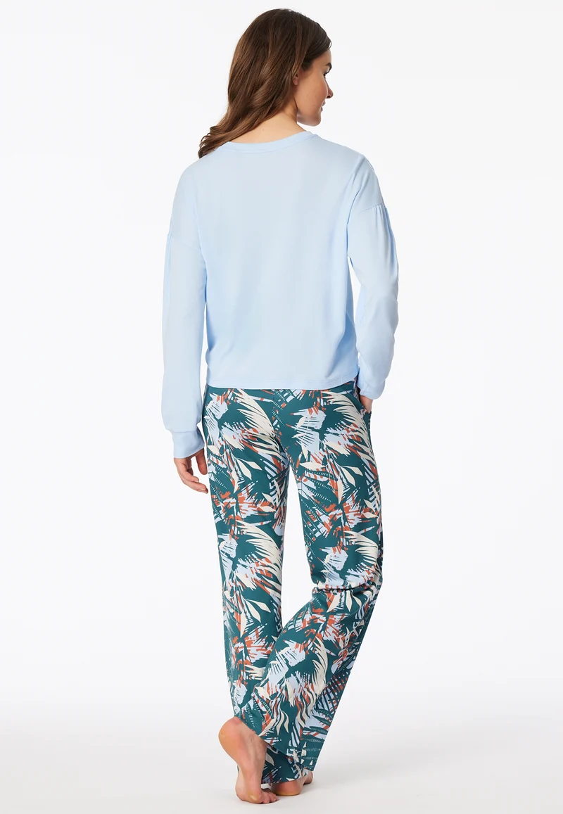 Schlafanzug Blau gemustert - Modern Nightwear