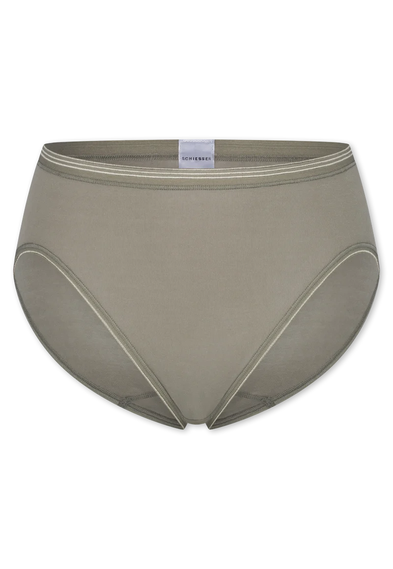 High Waist Slip Oliv - Luxury
