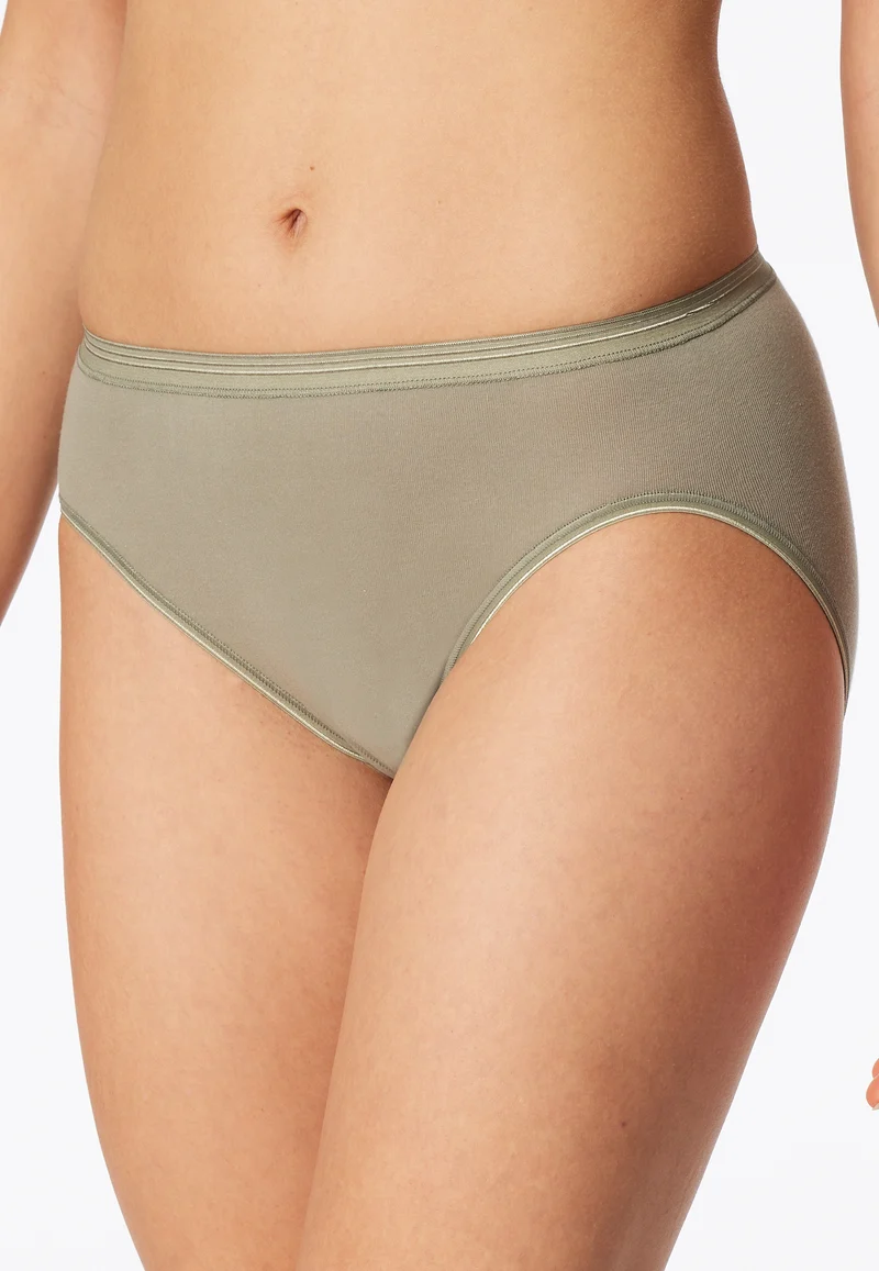 High Waist Slip Oliv - Luxury