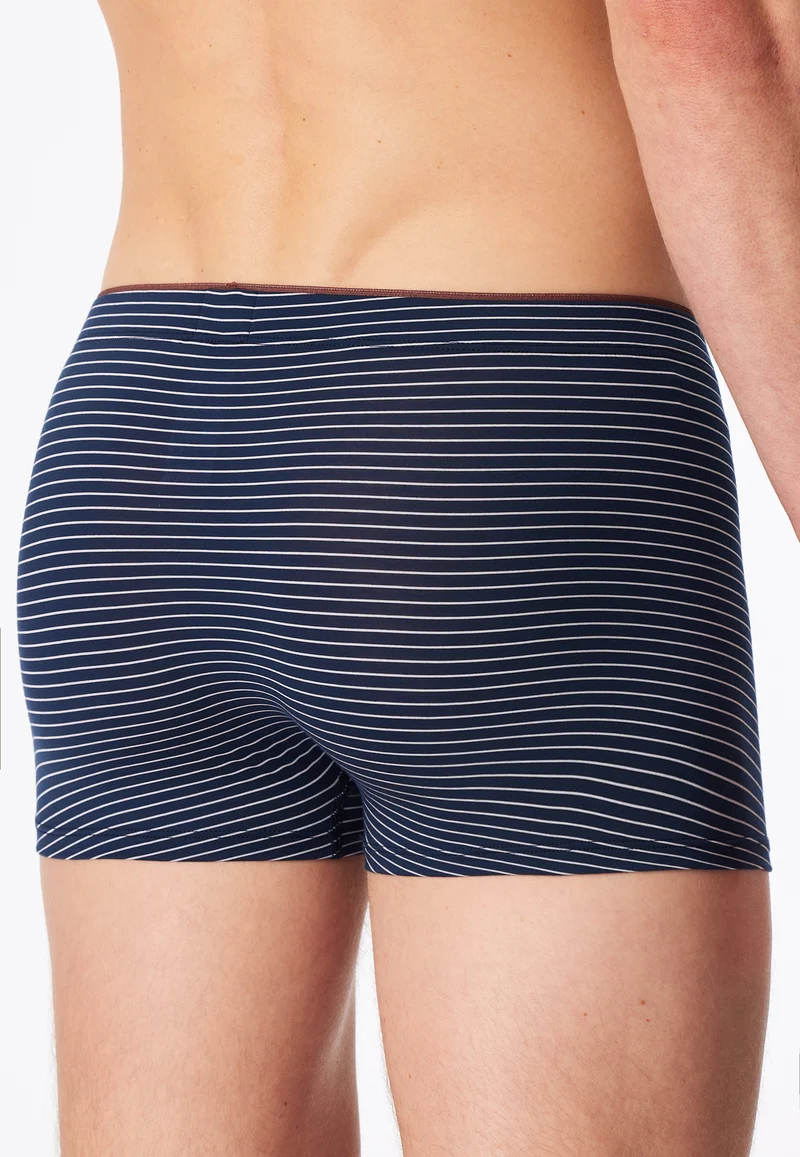 Enge Boxershorts Dunkelblau gestreift - Long Life Soft
