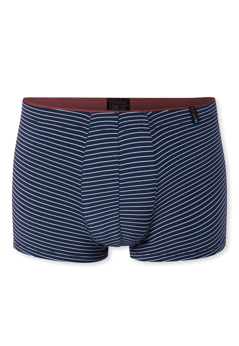 Enge Boxershorts Dunkelblau gestreift - Long Life Soft