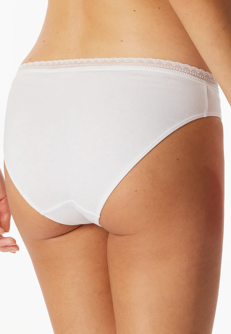 Slip mit Spitze 3er-Pack Weiss/Grau/Schwarz - Modern Multipacks