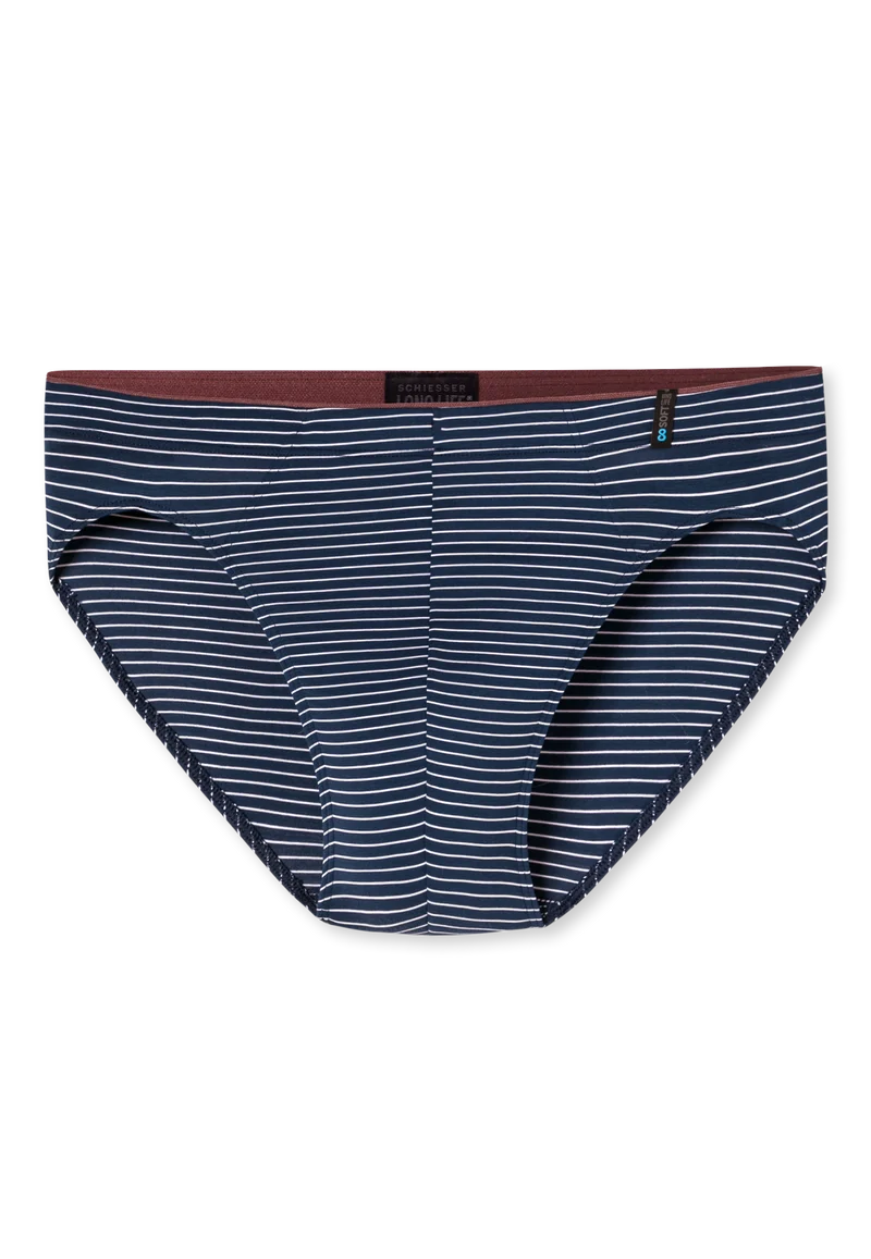 Slip Dunkelblau gestreift - Long Life Soft