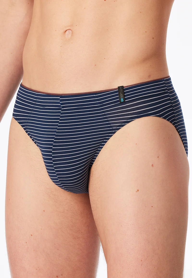 Slip Dunkelblau gestreift - Long Life Soft