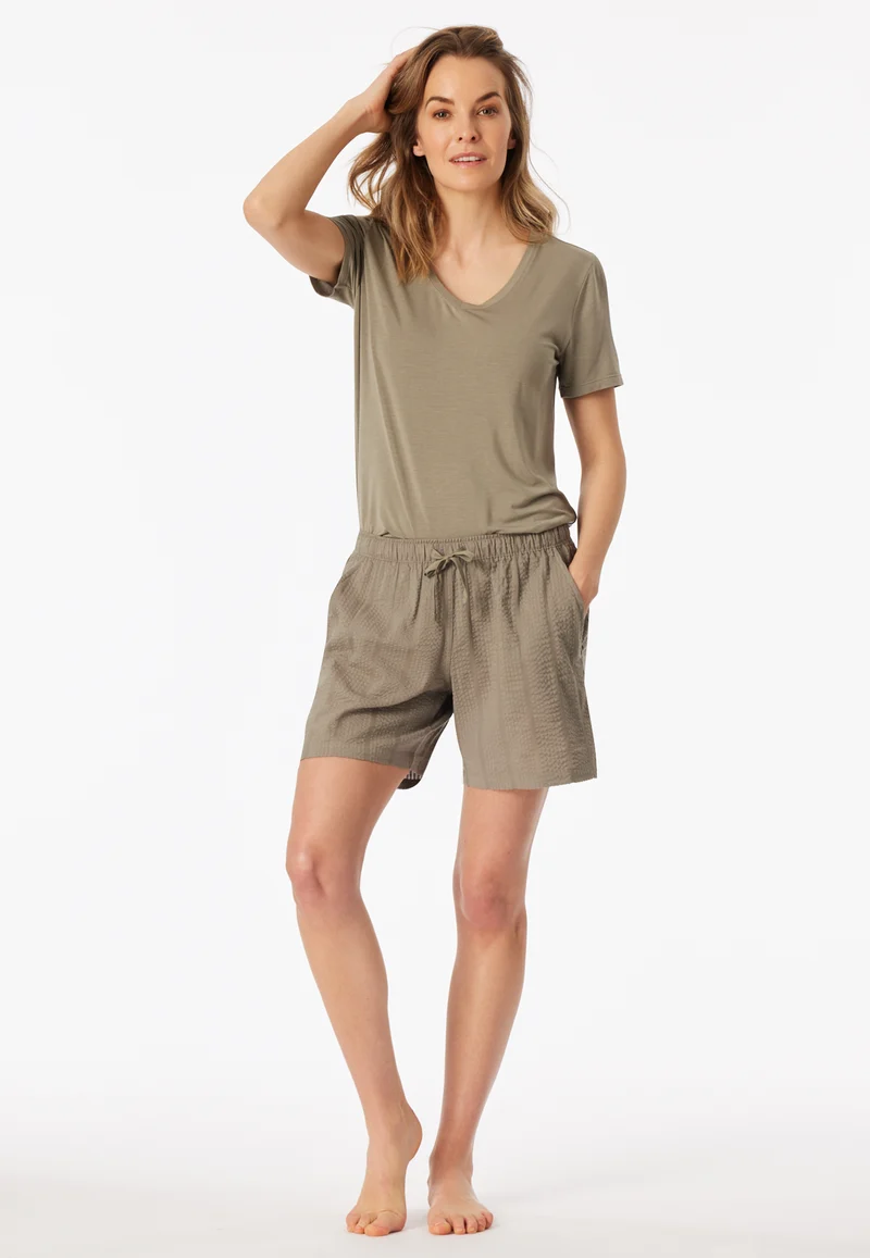 Hose kurz Oliv - Mix+Relax