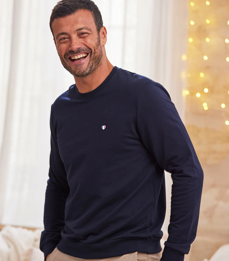 Sweat Homme Marine - Iconique