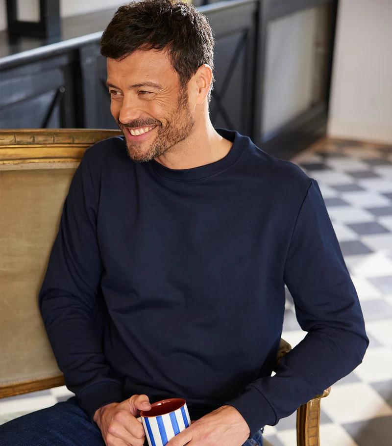 Sweat Homme Marine - Intemporel