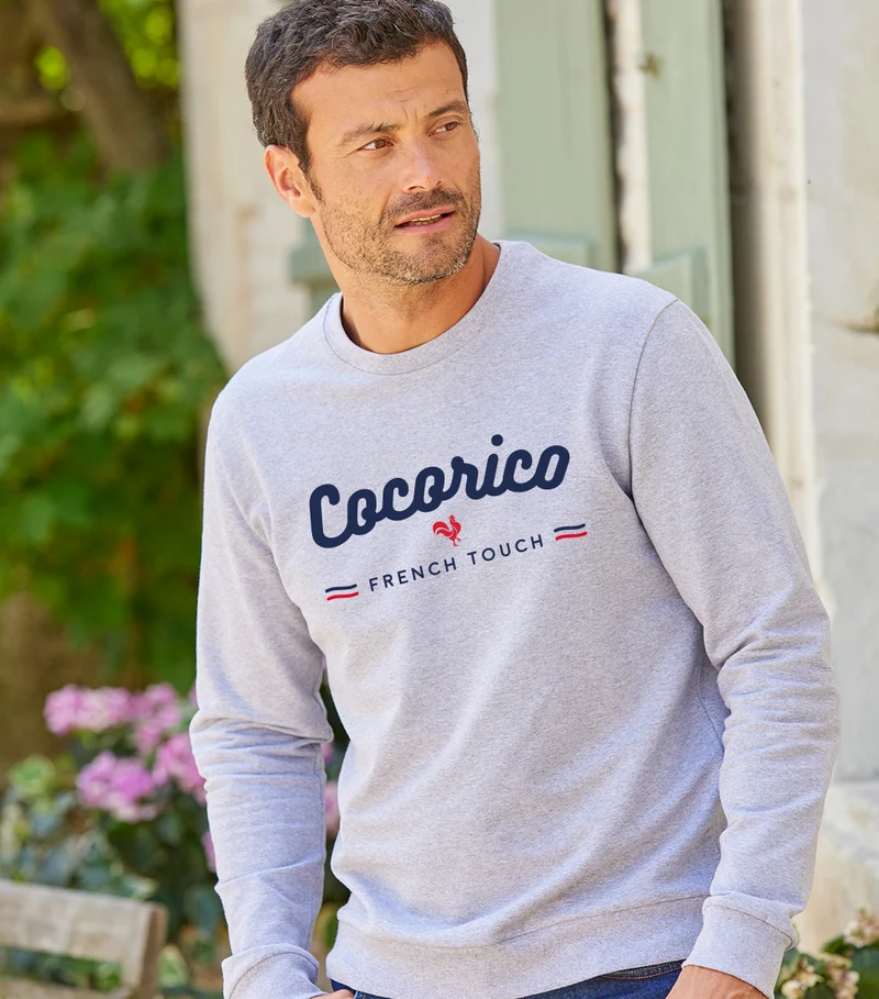 Sweat Homme Gris - French Touch