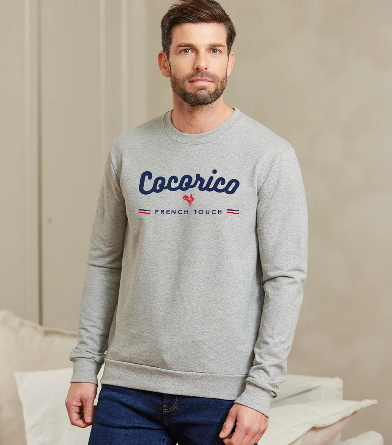 Sweat Homme Gris - French Touch