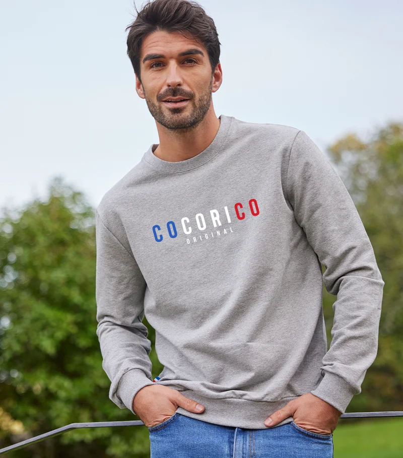 Sweat Homme Gris - Signature