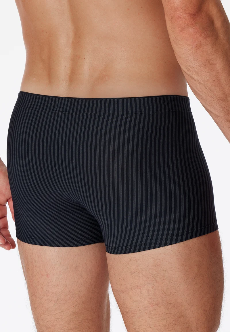 Enge Boxershorts Schwarz gestreift - Long Life Soft