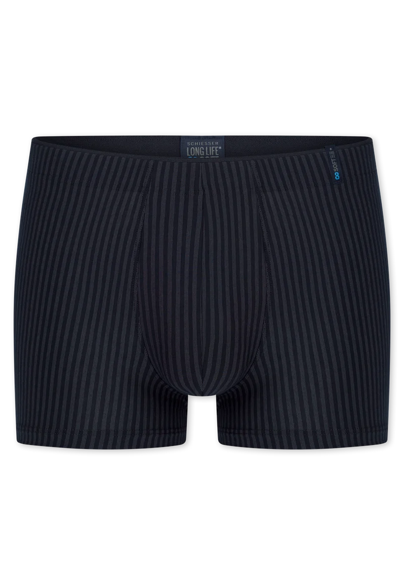 Enge Boxershorts Schwarz gestreift - Long Life Soft