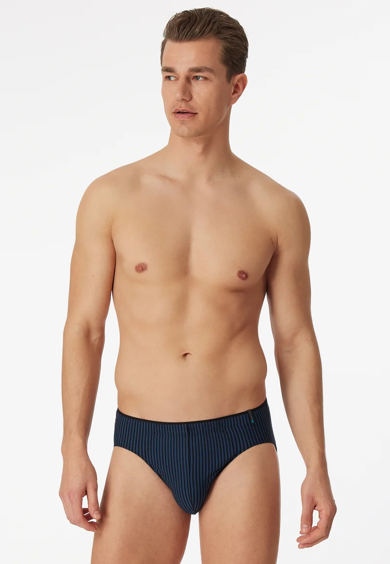 Slip Dunkelblau gestreift - Long Life Soft