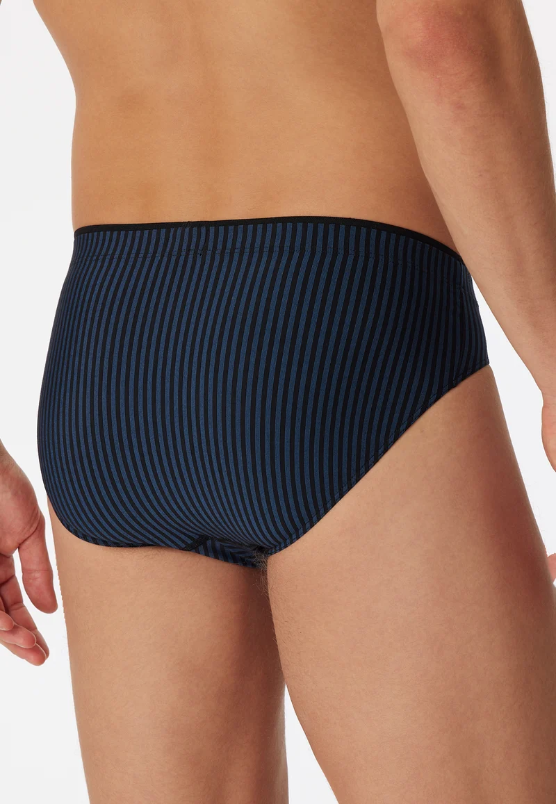 Slip Dunkelblau gestreift - Long Life Soft