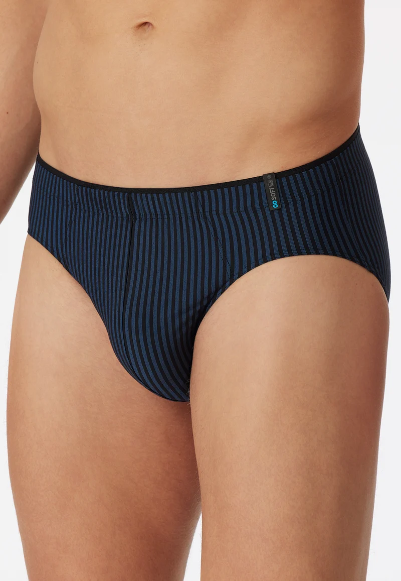 Slip Dunkelblau gestreift - Long Life Soft