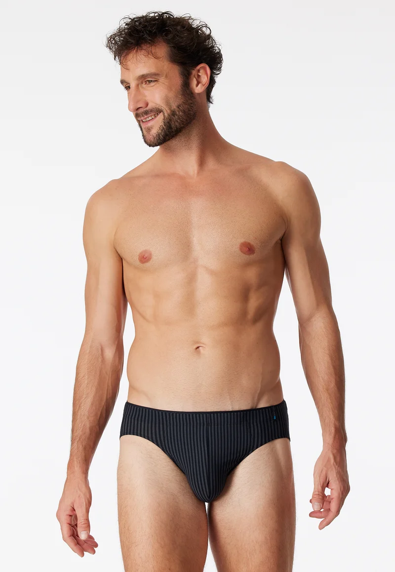 Slip Schwarz gestreift - Long Life Soft