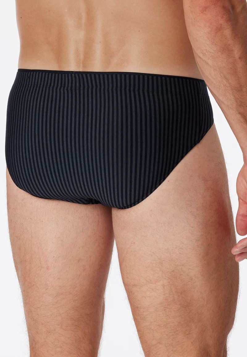 Slip Schwarz gestreift - Long Life Soft