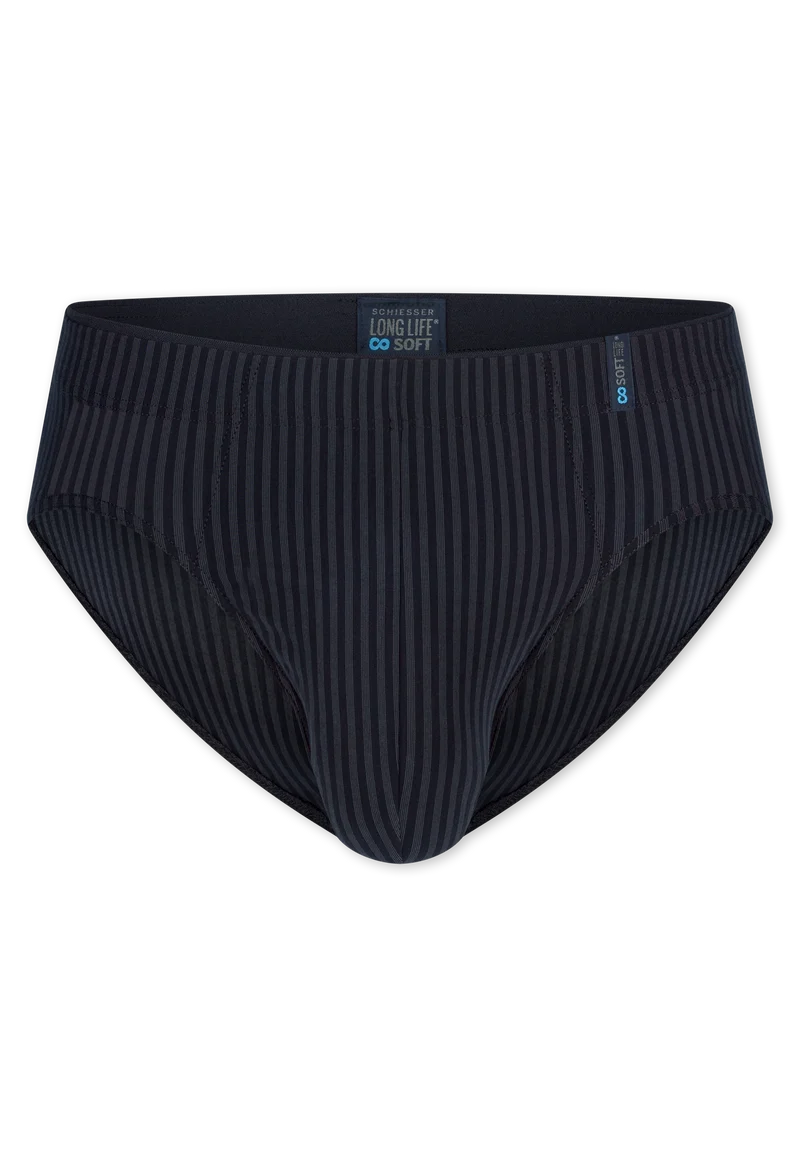 Slip Schwarz gestreift - Long Life Soft