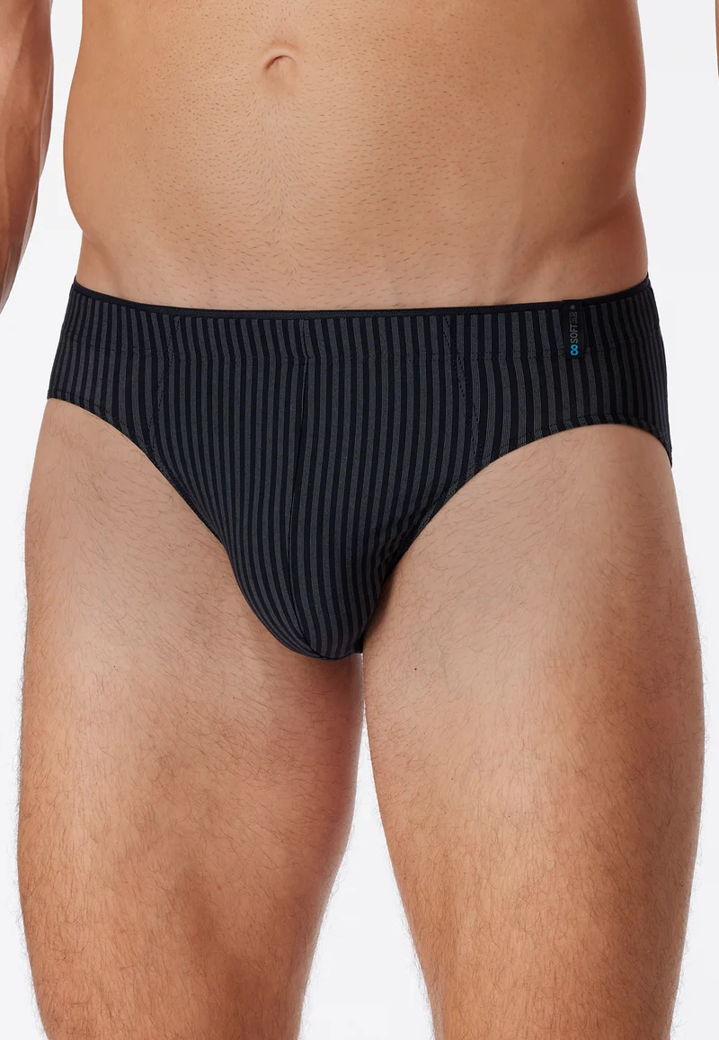 Slip Schwarz gestreift - Long Life Soft