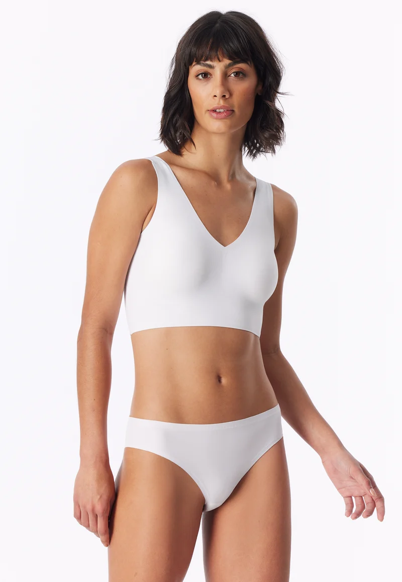 Bustier Seamless mit herausnehmbaren Pads Weiss - Invisble Soft