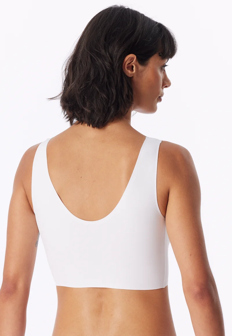 Bustier Seamless mit herausnehmbaren Pads Weiss - Invisble Soft