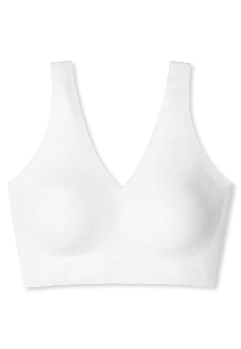 Bustier Seamless mit herausnehmbaren Pads Weiss - Invisble Soft