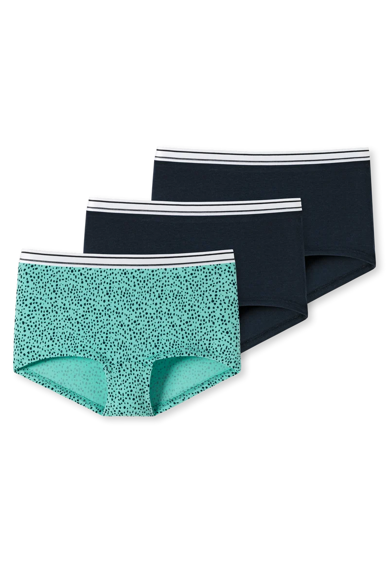 Panty 3er-Pack Dunkelblau/Blau - 95/5