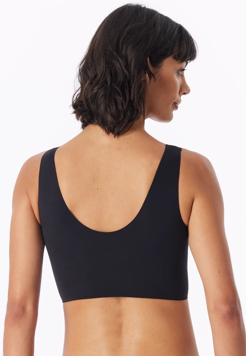 Bustier Seamless mit herausnehmbaren Pads Schwarz - Invisble Soft
