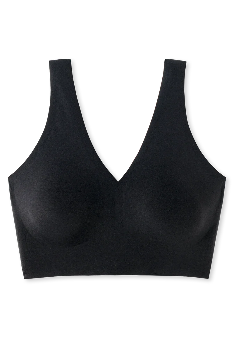 Bustier Seamless mit herausnehmbaren Pads Schwarz - Invisble Soft