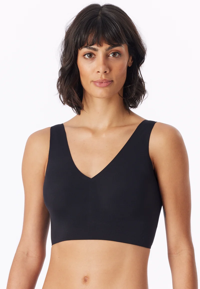 Bustier Seamless mit herausnehmbaren Pads Schwarz - Invisble Soft