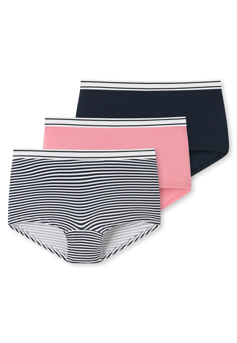 Panty 3er-Pack Dunkelblau/Pink - 95/5
