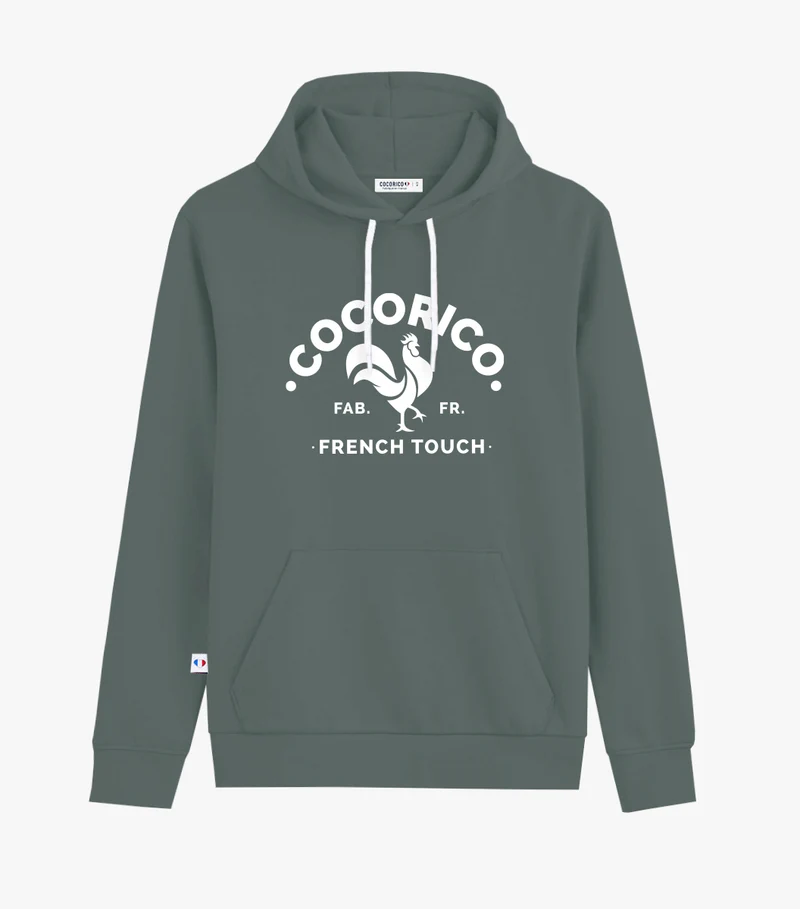 Sweat à capuche Homme Sauge - Coq Francais