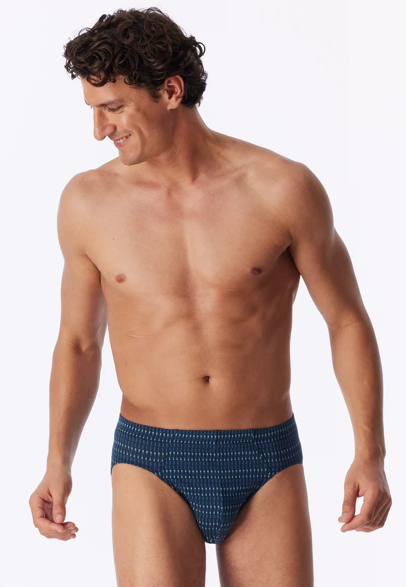 Slip Blau gemustert - 95/5