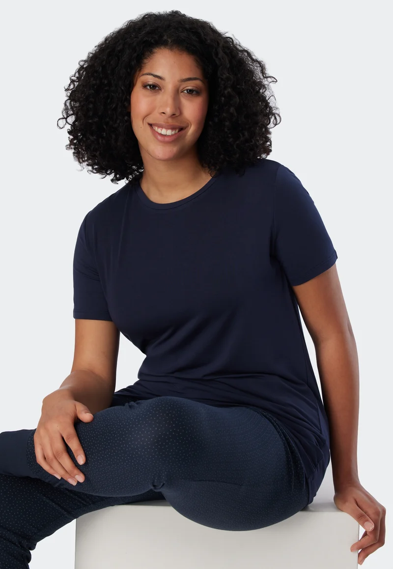 T-Shirt Dunkelblau - Mix+Relax