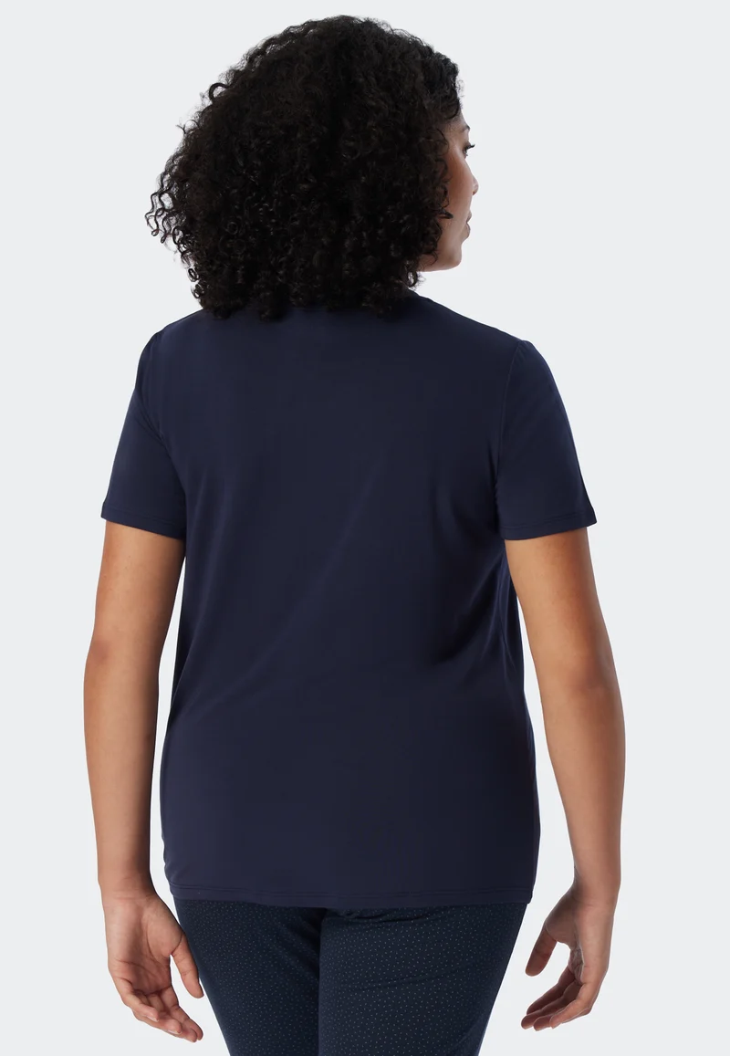T-Shirt Dunkelblau - Mix+Relax
