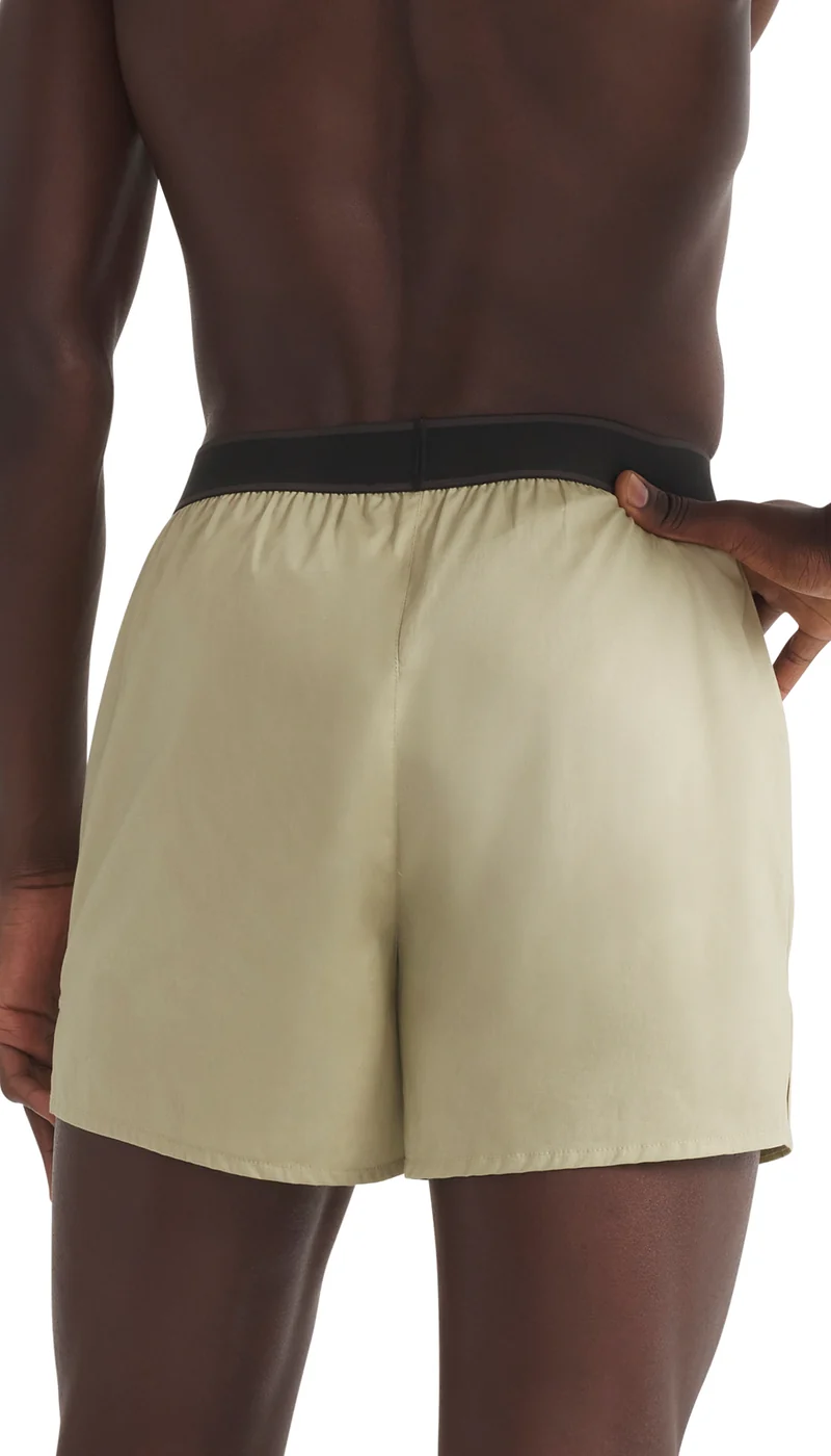 Boxershorts mit Knopfleiste 2er-Pack Oliv/Khaki - ADIDAS