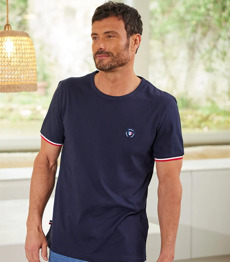 T-shirt Homme Supporter Marine - Blason